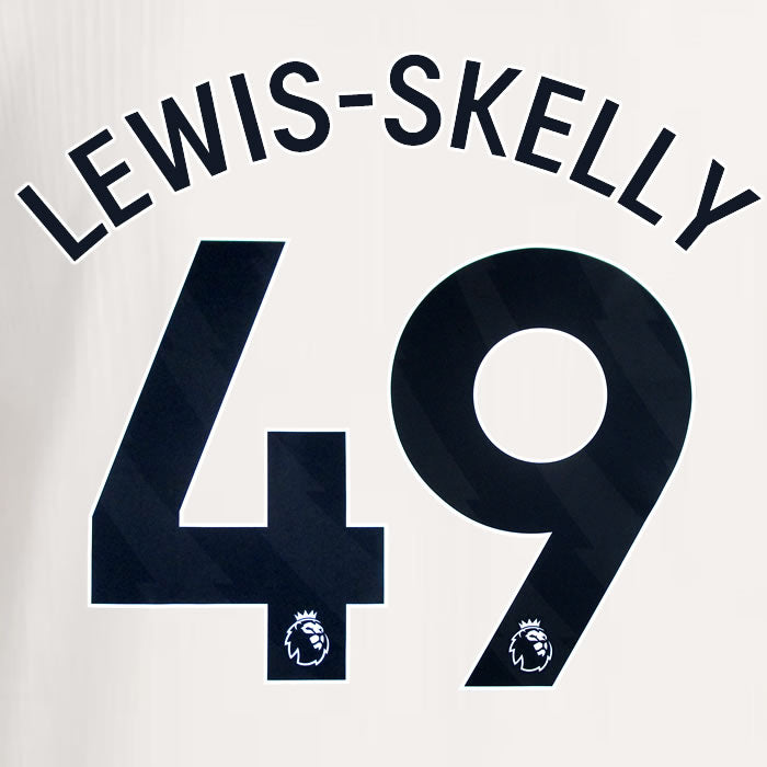 2025 2026 ARSENAL LEWIS SKELLY 49 BLACK 3RD OFFICIAL PLAYER SIZE NAMESET