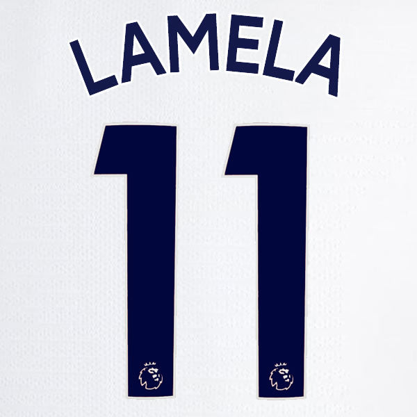 2019 2020 TOTTENHAM HOTSPUR LAMELA 11 WHITE HOME OFFICIAL PLAYER SIZE NAME SET