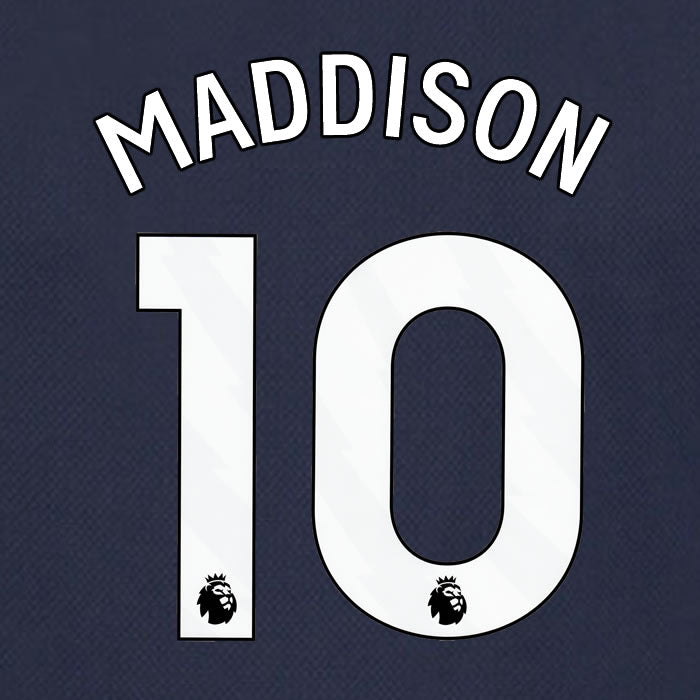 2023 2024 OFFICIAL TOTTENHAM HOTSPUR MADDISON 10 AWAY PLAYER SIZE NAME SET