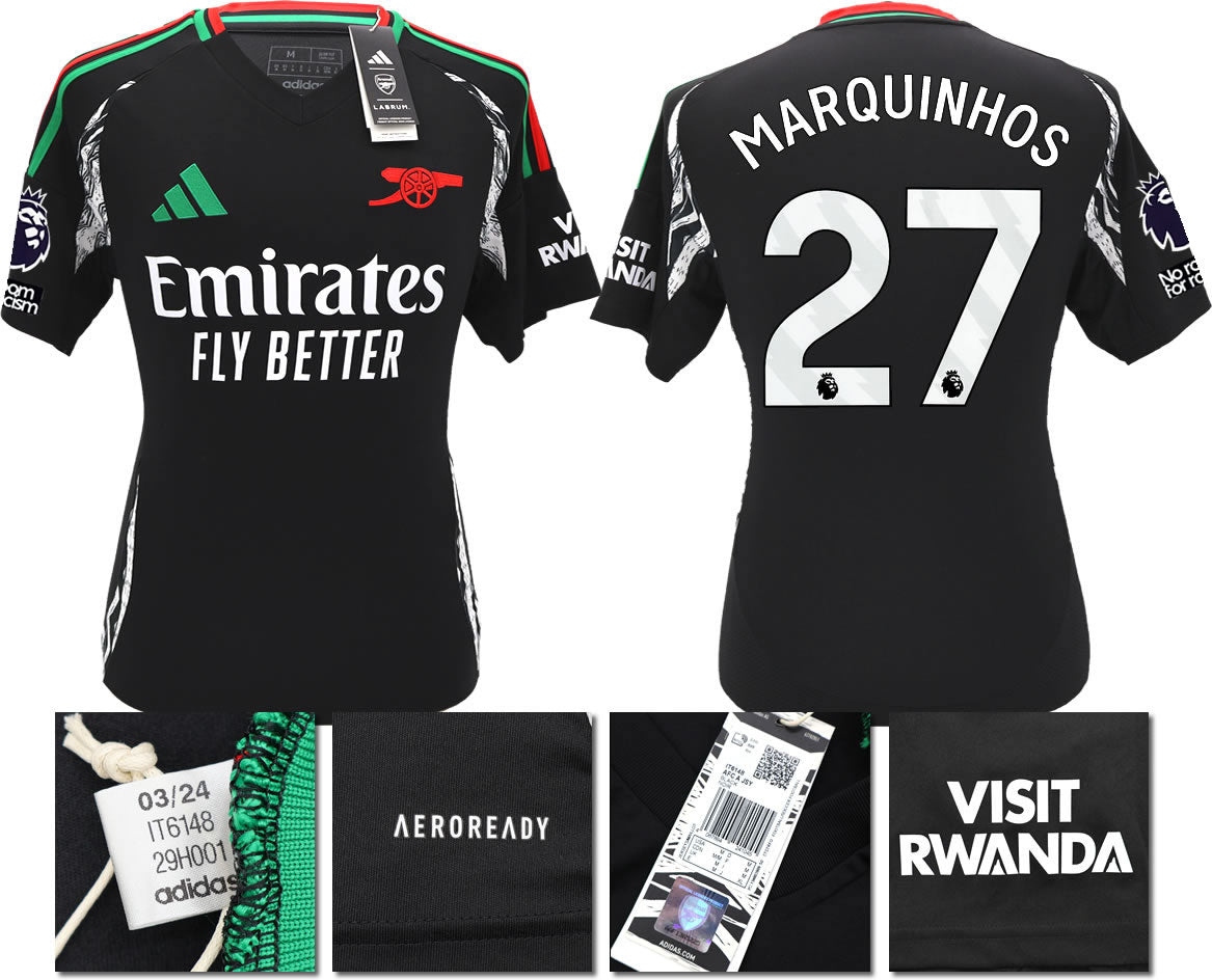 BNWT 2024/2025 ARSENAL F.C. ADIDAS AWAY SHIRT MARQUINHOS 27