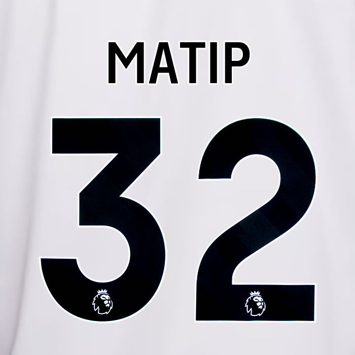 2023 2024 OFFICIAL LIVERPOOL MATIP 32 AWAY PLAYER SIZE NAME SET