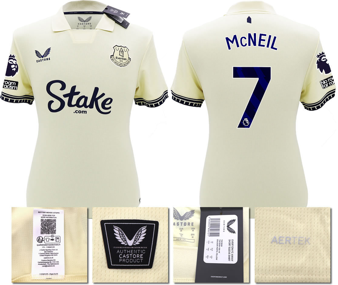 BNWT 2025/26 EVERTON FC AWAY SHIRT MCNEIL 7
