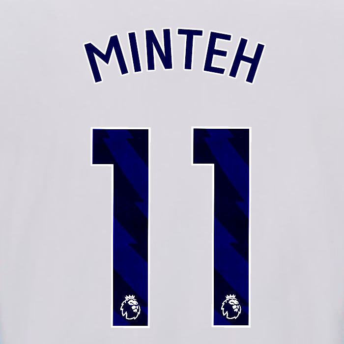 2025 2026 OFFICIAL BRIGHTON HOVE ALBION MINTEH 11 HOME PLAYER SIZE NAME SET