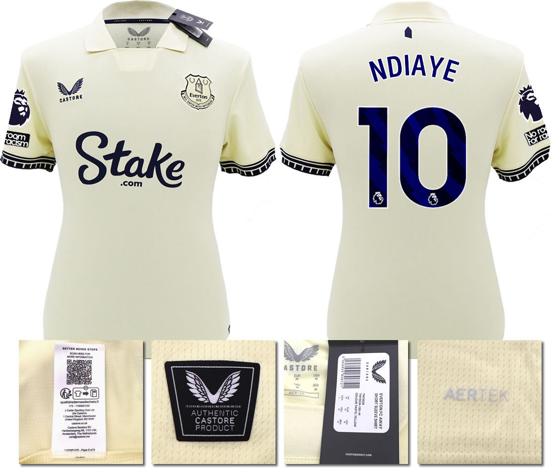 BNWT 2025/26 EVERTON FC AWAY SHIRT NDIAYE 10