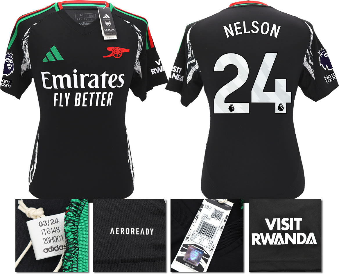 BNWT 2024/2025 ARSENAL F.C. ADIDAS AWAY SHIRT NELSON 24