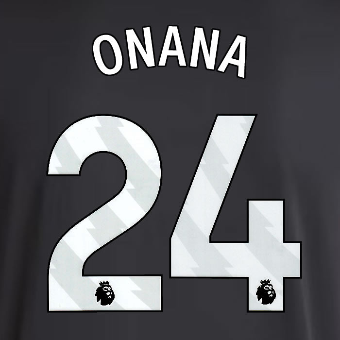2025 2026 ASTON VILLA ONANA 24 OFFICIAL WHITE AWAY PLAYER SIZE NAMESET