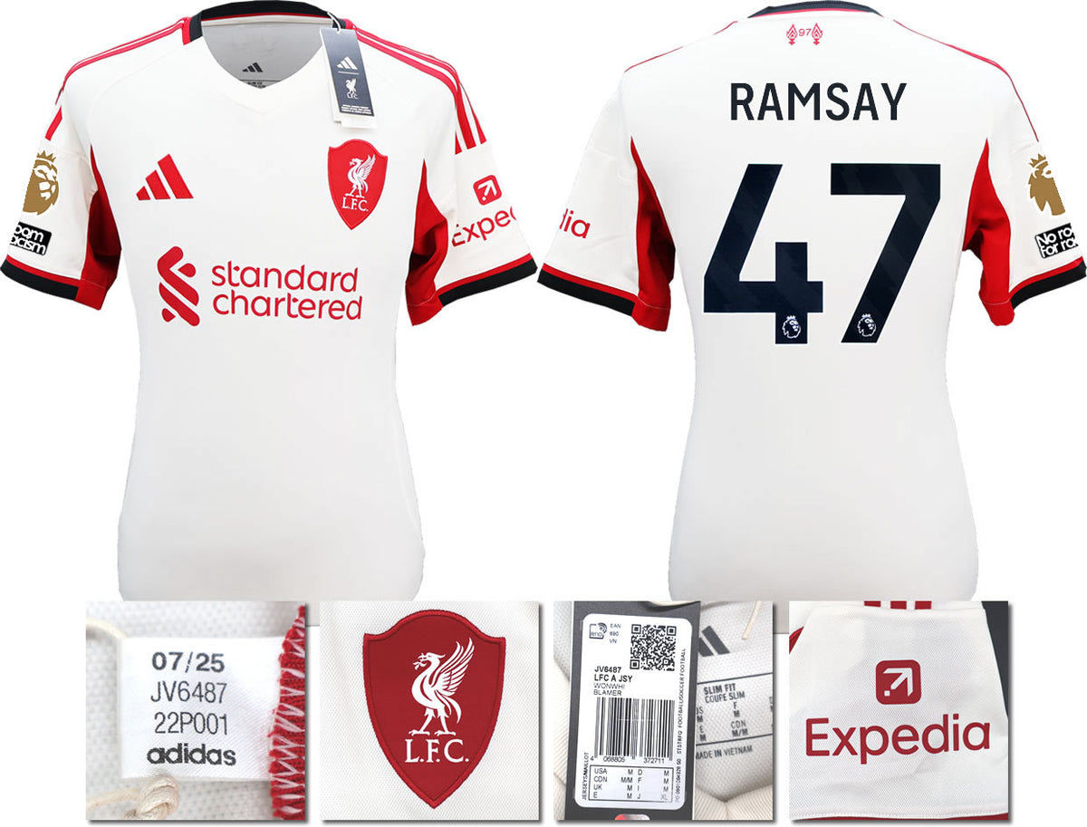 BNWT 2025 2026 LIVERPOOL AWAY SHIRT RAMSAY 47 MEN'S