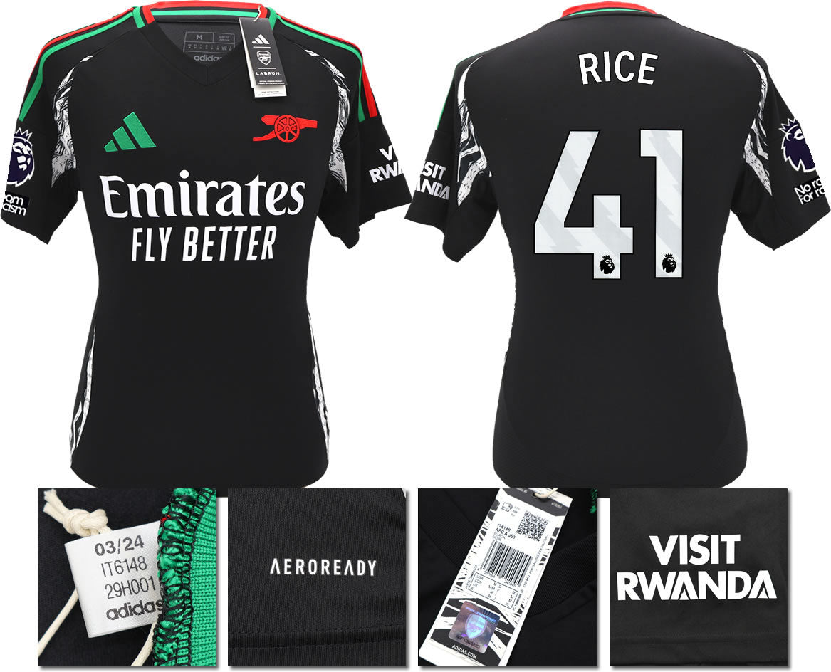 BNWT 2024/2025 ARSENAL F.C. ADIDAS AWAY SHIRT RICE 41
