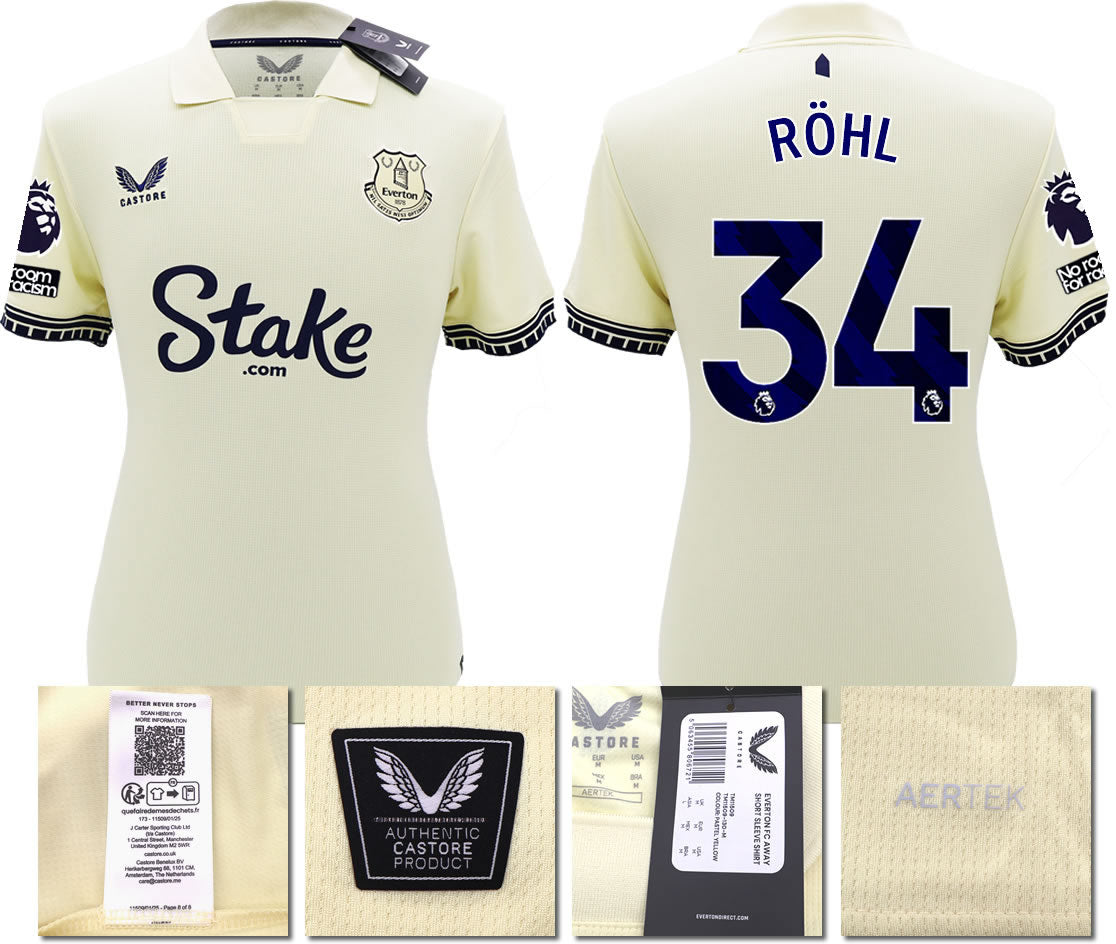 BNWT 2025/26 EVERTON FC AWAY SHIRT RÖHL 34