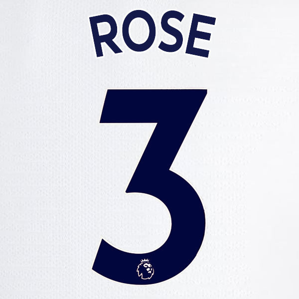 2019 2020 TOTTENHAM HOTSPUR ROSE 3 WHITE HOME OFFICIAL PLAYER SIZE NAME SET