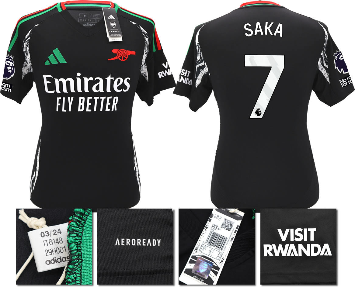 BNWT 2024/2025 ARSENAL F.C. ADIDAS AWAY SHIRT SAKA 7