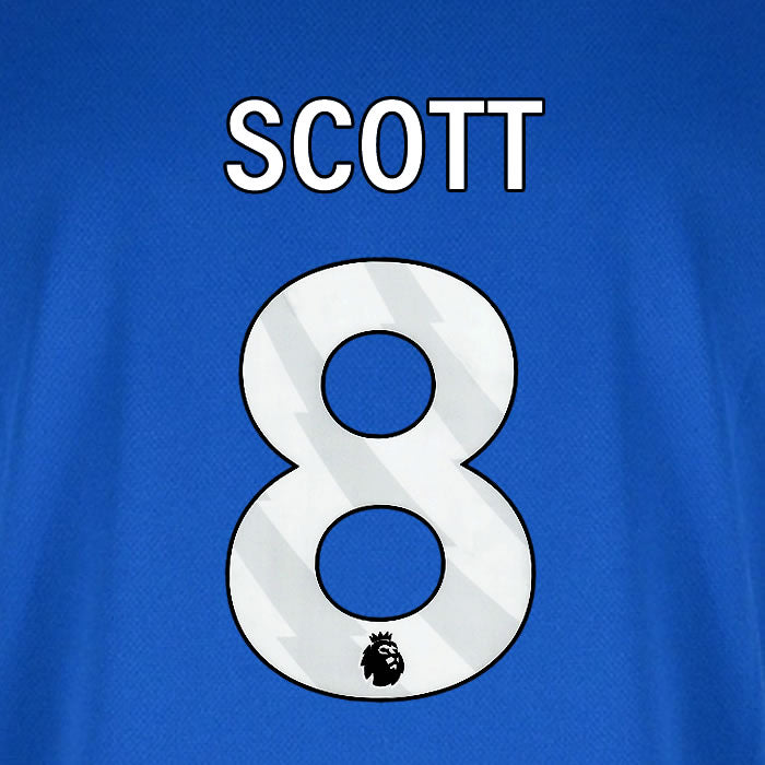 2025 2026 BOURNEMOUTH SCOTT 8 WHITE AWAY PLAYER SIZE NAME SET
