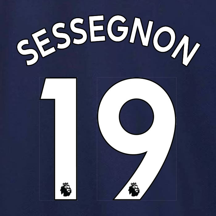 2019 2020 TOTTENHAM HOTSPUR SESSEGNON 19 WHITE AWAY OFFICIAL PLAYER SIZE NAME SET