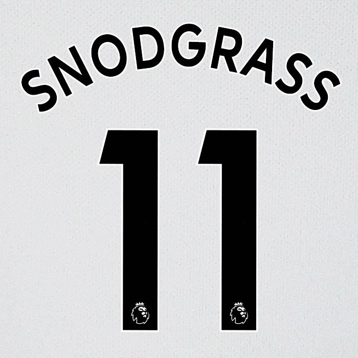 2019 2020 WEST HAM SNODGRASS 11 WHITE AWAY OFFICIAL PLAYER SIZE NAME SET