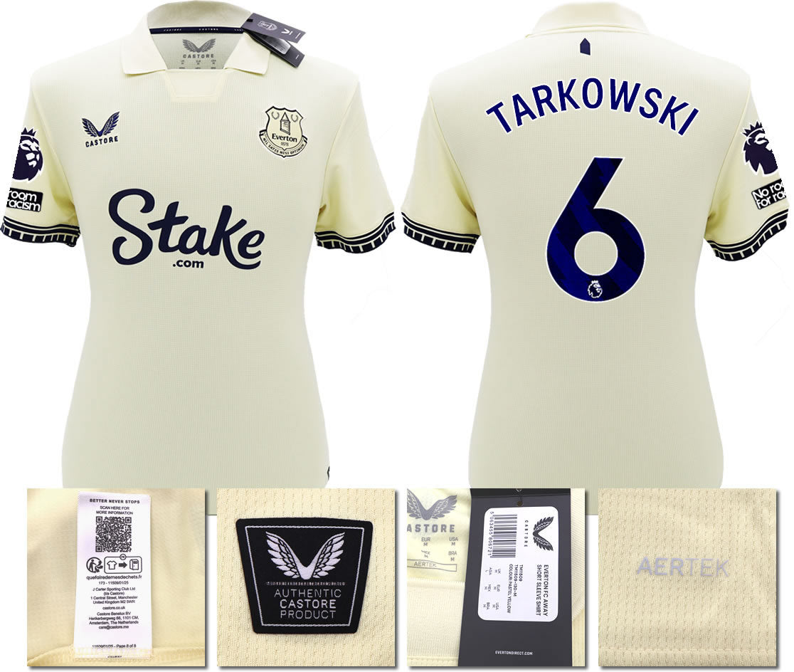 BNWT 2025/26 EVERTON FC AWAY SHIRT TARKOWSKI 6