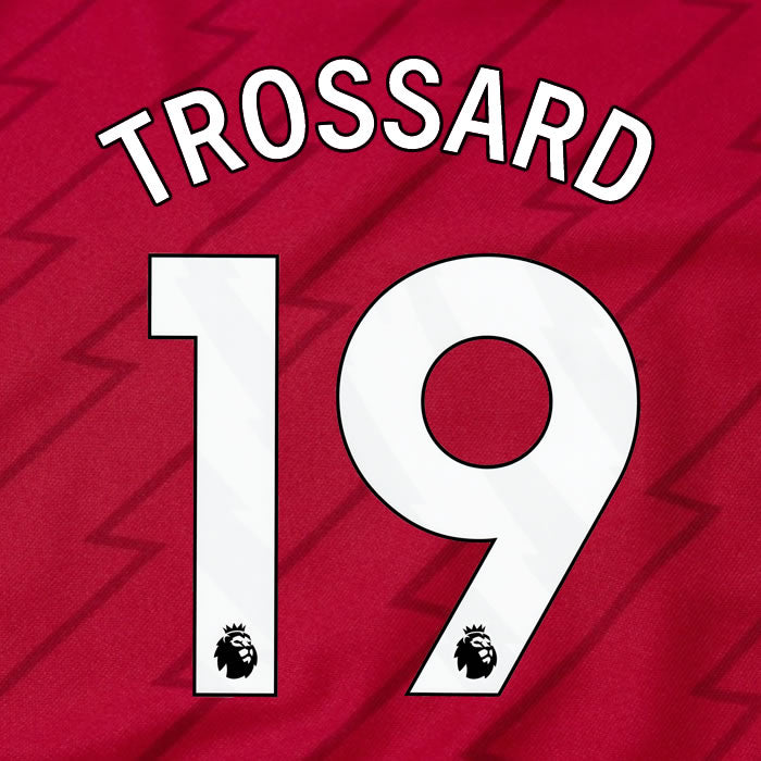 2023 2024 OFFICIAL ARSENAL TROSSARD 19 HOME PLAYER SIZE NAME SET