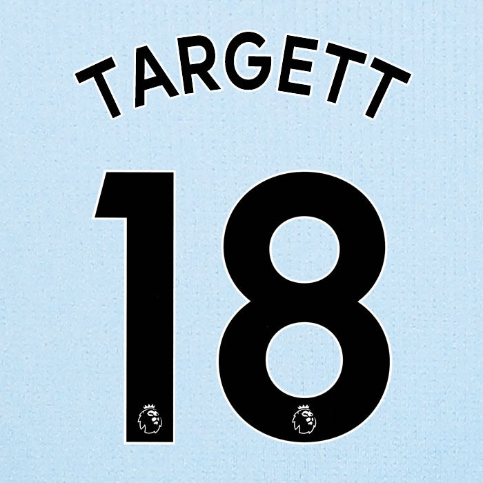 2019 2020 ASTON VILLA TARGETT 18 WHITE AWAY OFFICIAL PLAYER SIZE NAME SET