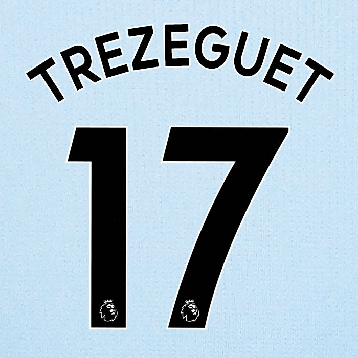 2019 2020 ASTON VILLA M. TREZEGUET 17 WHITE AWAY OFFICIAL PLAYER SIZE NAME SET