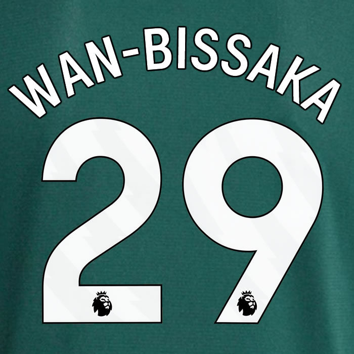 2023 2024 OFFICIAL MANCHESTER UNITED WAN-BISSAKA 29 AWAY PLAYER SIZE NAME SET