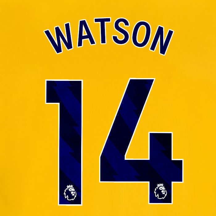 2025 2026 OFFICIAL BRIGHTON HOVE ALBION WATSON 14 3RD PLAYER SIZE NAME SET