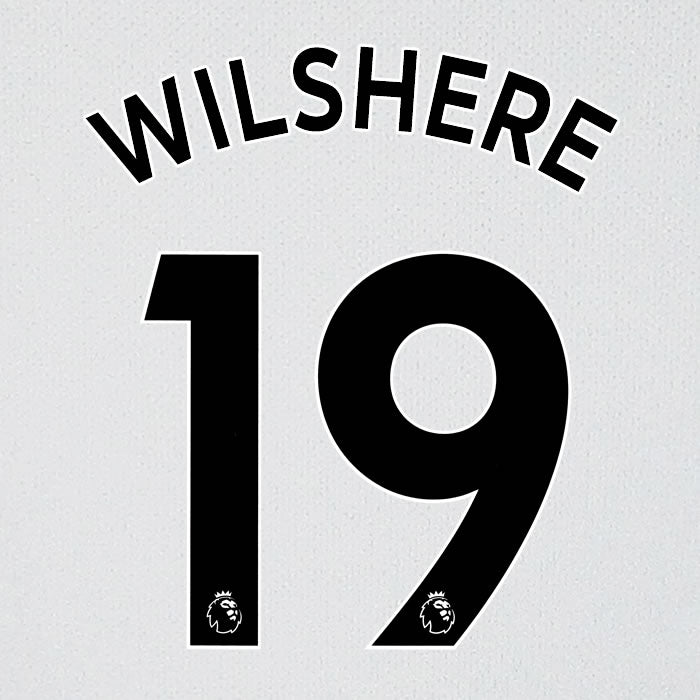 2019 2020 WEST HAM WILSHERE 19 WHITE AWAY OFFICIAL PLAYER SIZE NAME SET