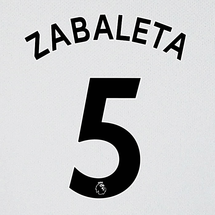 2019 2020 WEST HAM ZABALETA 5 WHITE AWAY OFFICIAL PLAYER SIZE NAME SET
