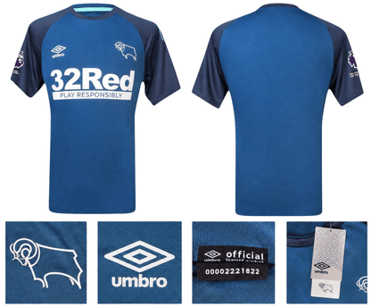 BNWT 2020 2021 DERBY AWAY UMBRO FOOTBALL SHIRT PERSONALISED MEN'S MEDIUM