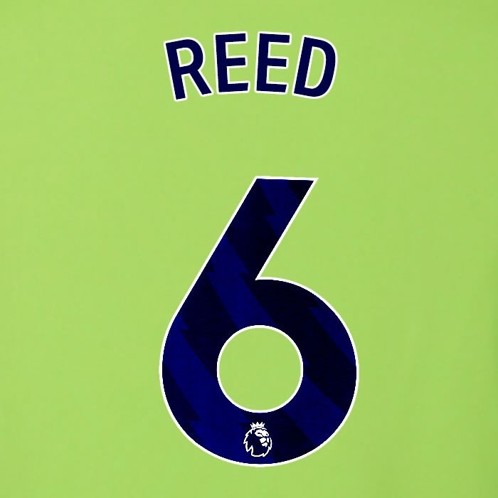 2025 2026 OFFICIAL FULHAM REED 6 BLUE AWAY PLAYER SIZE NAMESET