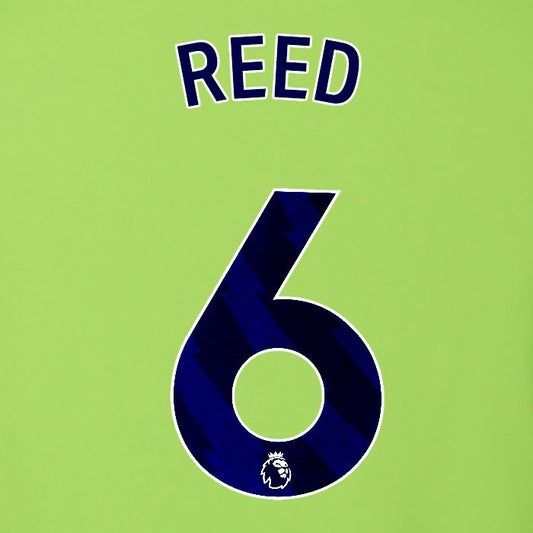 2025 2026 OFFICIAL FULHAM REED 6 BLUE AWAY PLAYER SIZE NAMESET
