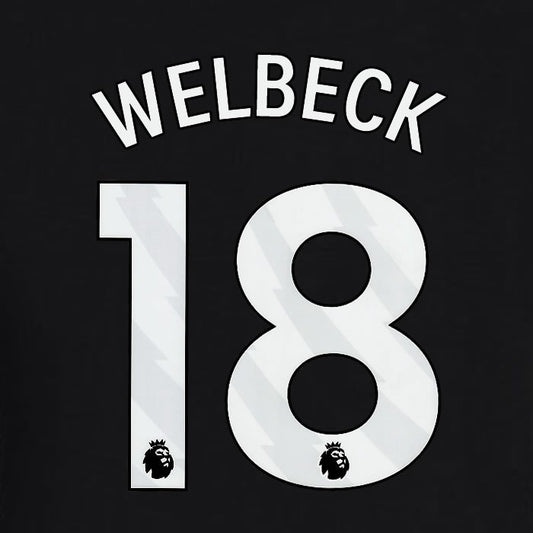 2023 2024 BRIGHTON WELBECK 18 OFFICIAL WHITE AWAY PLAYER SIZE NAME SET