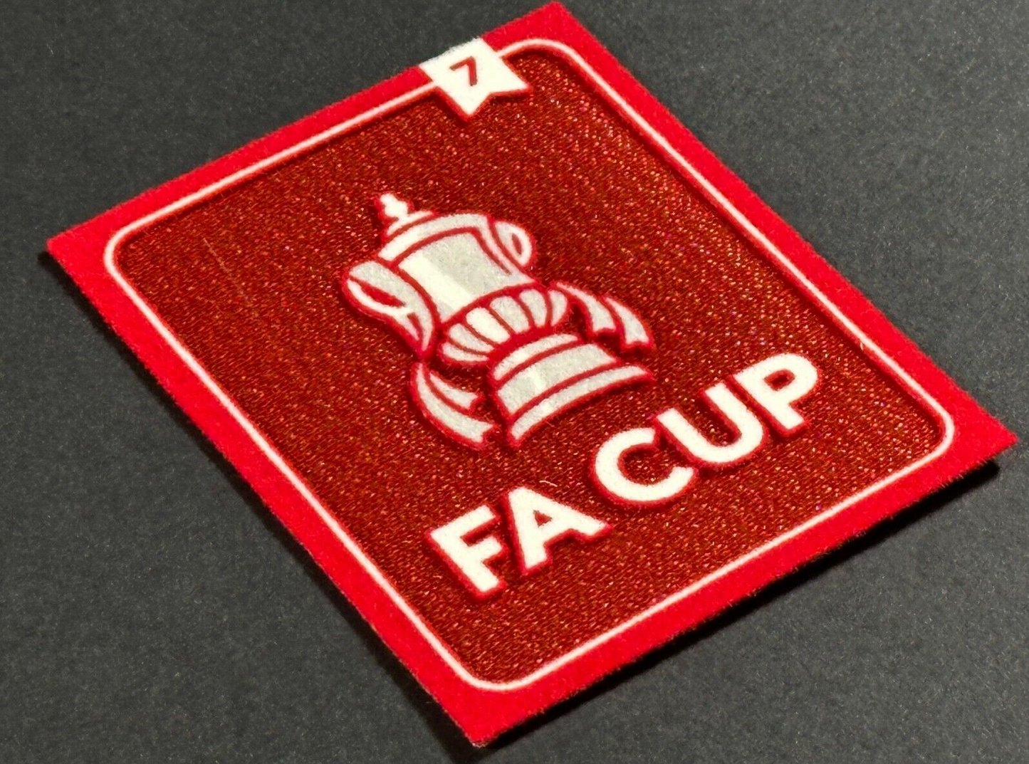 2025 OFFICIAL SPORTING ID FA CUP MAN CITY FC 7 X WINNERS PATCH