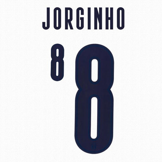 ITALY 2020 2021 OFFICIAL JORGINHO 8 AWAY PLAYER SIZE NAMESET