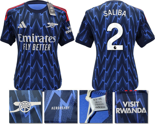 BNWT 2025/2026 ARSENAL F.C. ADIDAS AWAY SHIRT SALIBA 2