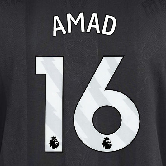 2025 2026 MANCHESTER UNITED AMAD 16 3RD WHITE PLAYER SIZE NAMESET