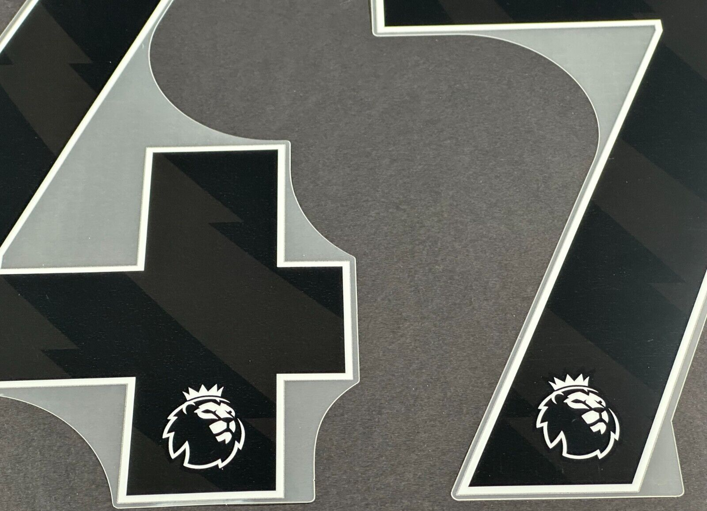 MAN CITY 2023 - 2024 FODEN 47 OFFICIAL AVERY DENNISON BLACK PLAYER SIZE NAME SET