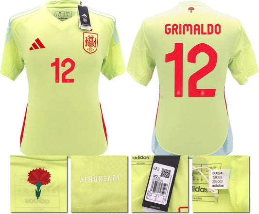BNWT 2024 2025 SPAIN ADIDAS AWAY SHIRT GRIMALDO 12 MEN'S