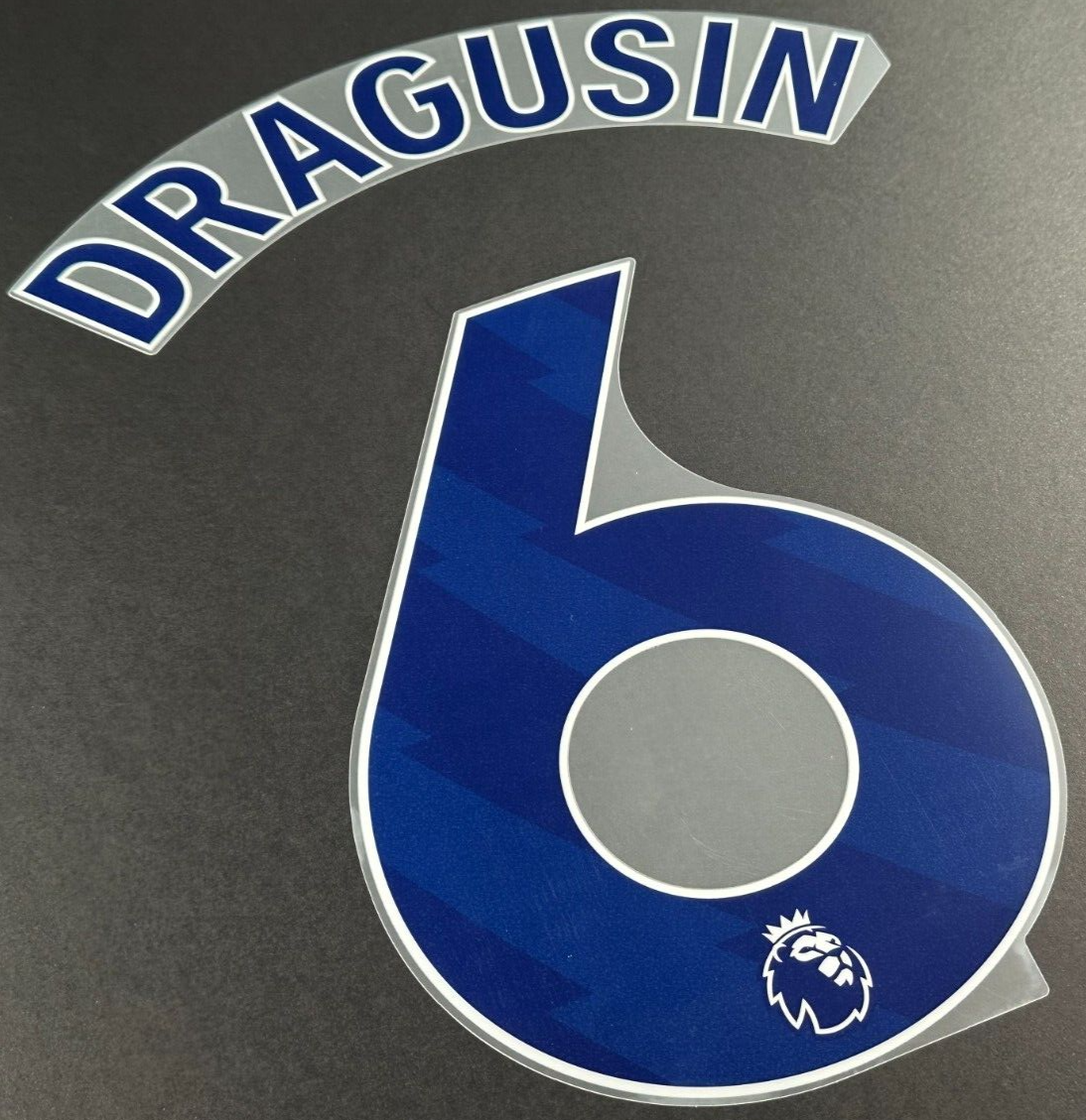 TOTTENHAM 2025 2026 DRAGUSIN 6 AVERY DENNISON BLUE PLAYER SIZE NAME SET
