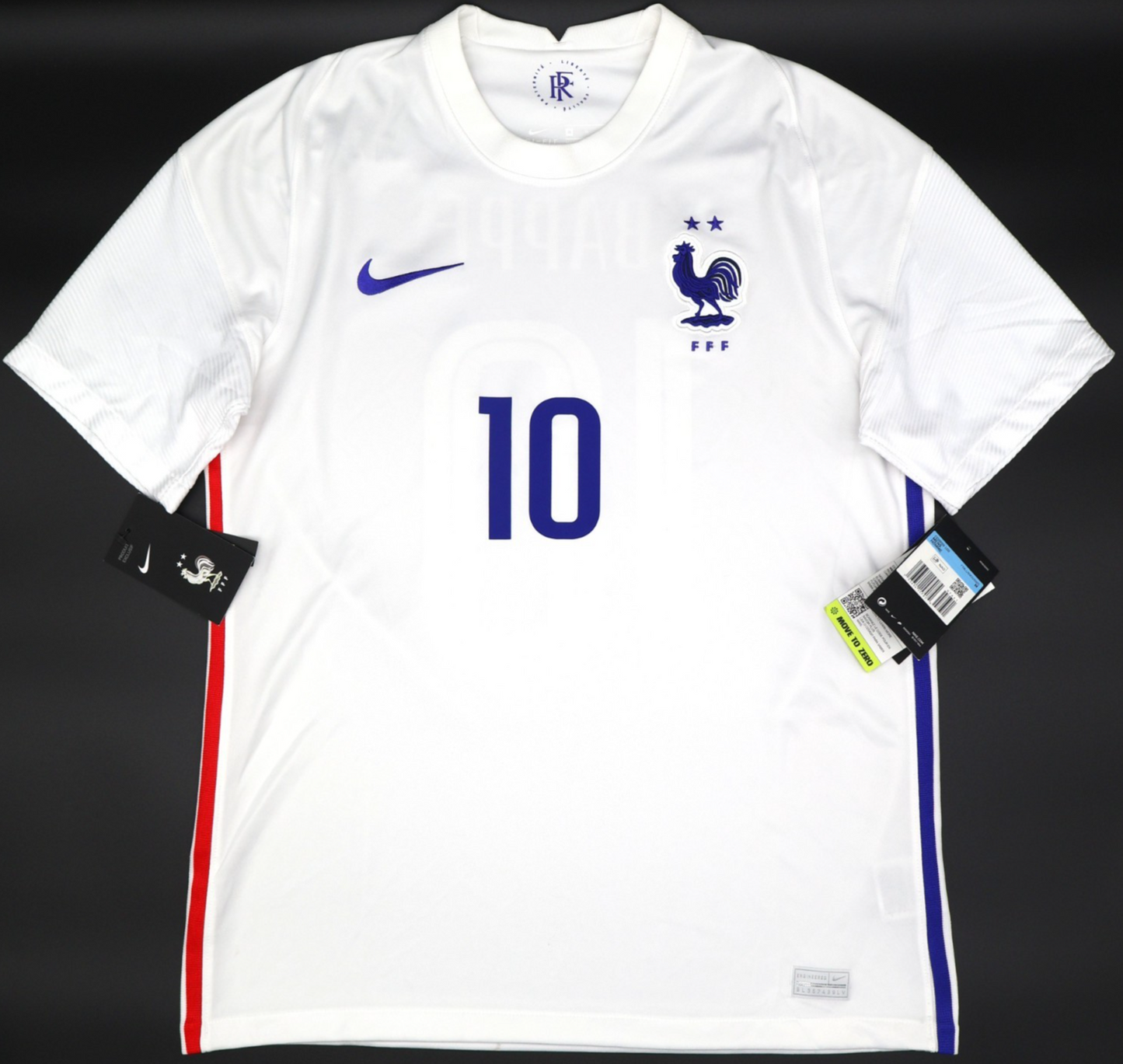 BNWT 2020 2021 FRANCE NIKE AWAY FOOTBALL SHIRT MBAPPE 10 MENS MEDIUM