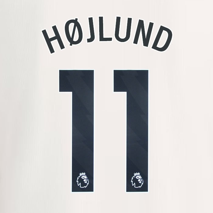 2023 2024 MANCHESTER UNITED HOJLUND 11 3rd BLACK PLAYER SIZE NAMESET