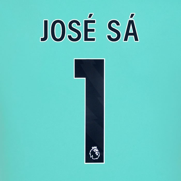 2025 2026 WOLVES AWAY BLACK JOSE SA 1 OFFICIAL PLAYER SIZE NAMESET