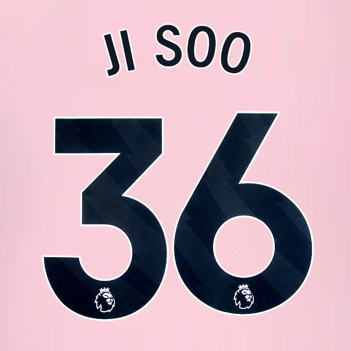 2024 2025 BRENTFORD JI SOO 36 OFFICIAL BLACK AWAY PLAYER SIZE NAMESET