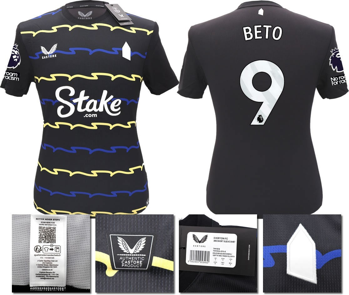 BNWT 2025/2026 EVERTON F.C. CASTORE 3RD SHIRT BETO 9