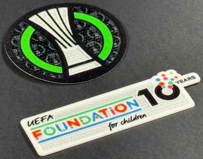 2025 OFFICIAL UEFA CONFERENCE LEAGUE FINAL SLEEVE PATCH SET CHELSEA VS BETIS