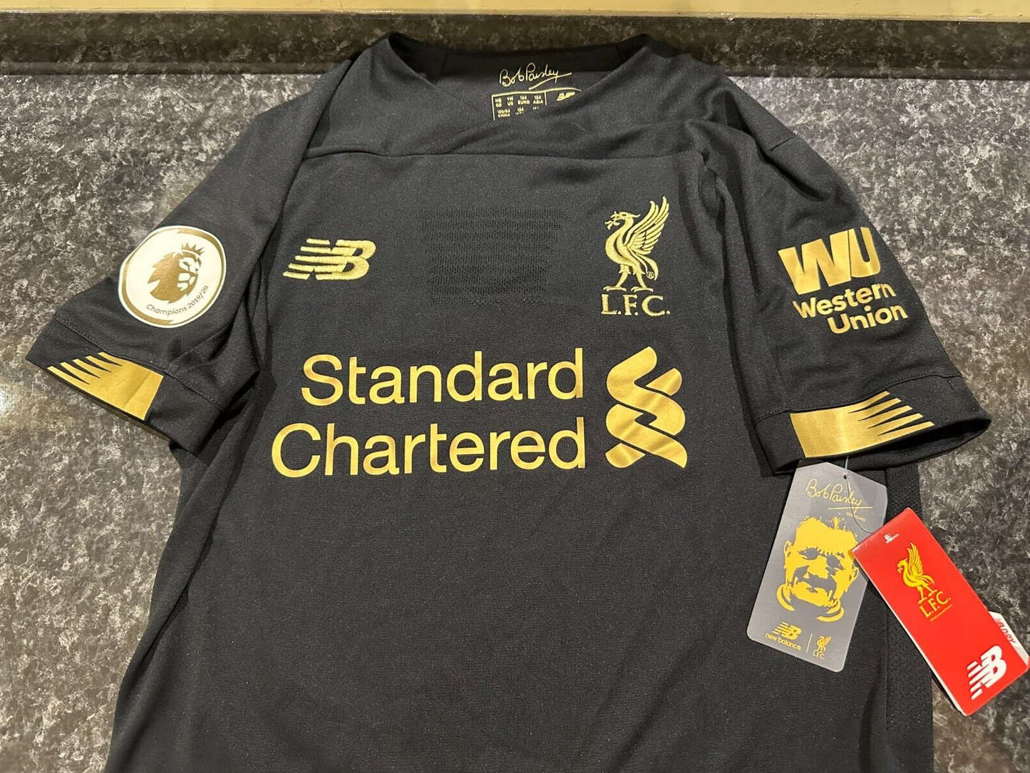 BNWT 2019 2020 NEW BALANCE LIVERPOOL GOALKEEPER SHIRT A BECKER 1 KIDS 9-10 YEARS