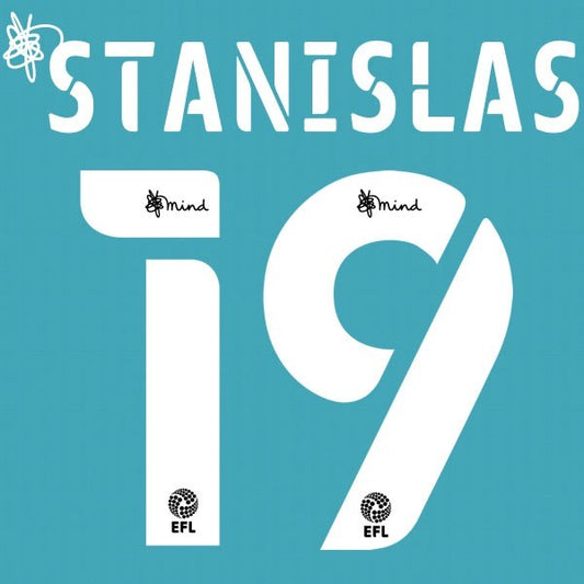 BOURNEMOUTH 2020 2021 OFFICIAL STANISLAS 19 ELMS AWAY PLAYER SIZE NAME SET