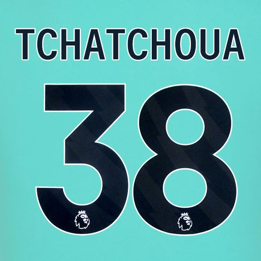 2025 2026 WOLVES AWAY BLACK TCHATCHOUA 38 OFFICIAL PLAYER SIZE NAMESET