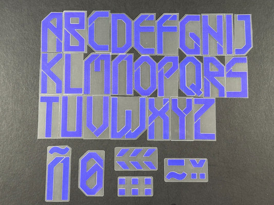 2021 2022 OFFICIAL AVERY DENNISON REAL MADRID HOME PLAYER SIZE LETTERS