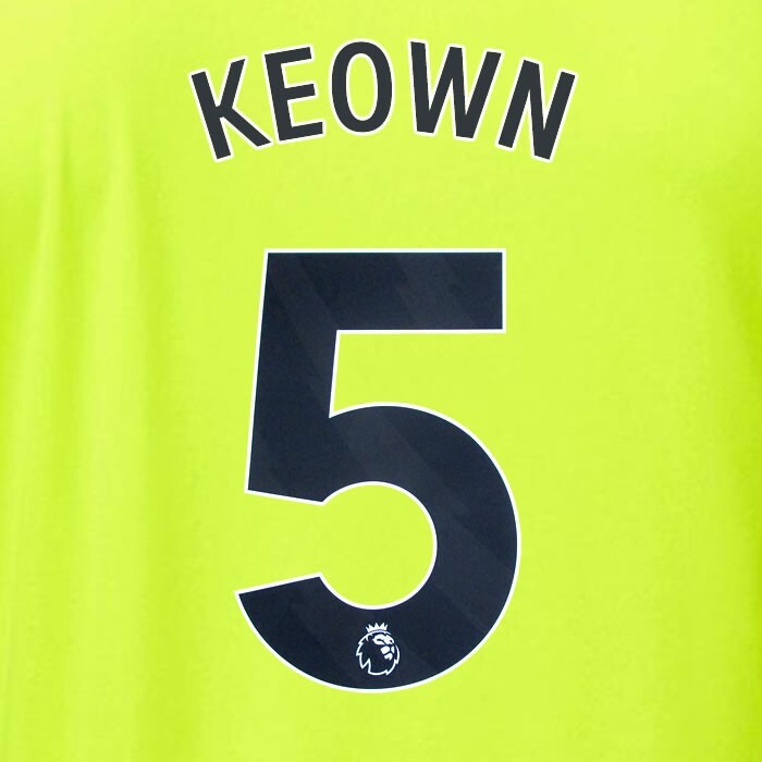 ARSENAL 2023/24 KEOWN 5 OFFICIAL AVERY DENNISON BLACK PLAYER SIZE NAME SET