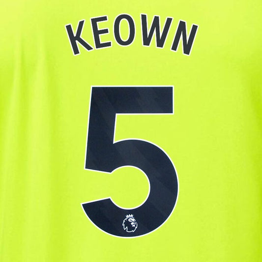 ARSENAL 2023/24 KEOWN 5 OFFICIAL AVERY DENNISON BLACK PLAYER SIZE NAME SET