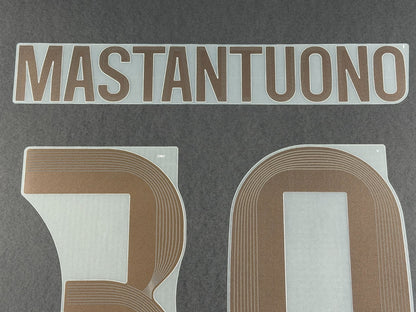 2025 2026 REAL MADRID MASTANTUONO 30 OFFICIAL HOME PLAYER SIZE NAME SET